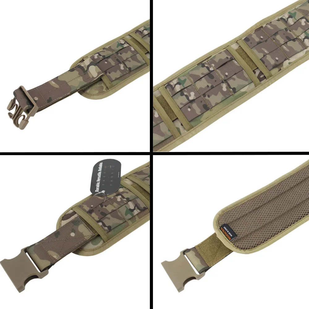VULPO Cinturón táctico MOLLE acolchado Airsoft – Ajustable - imagen 5