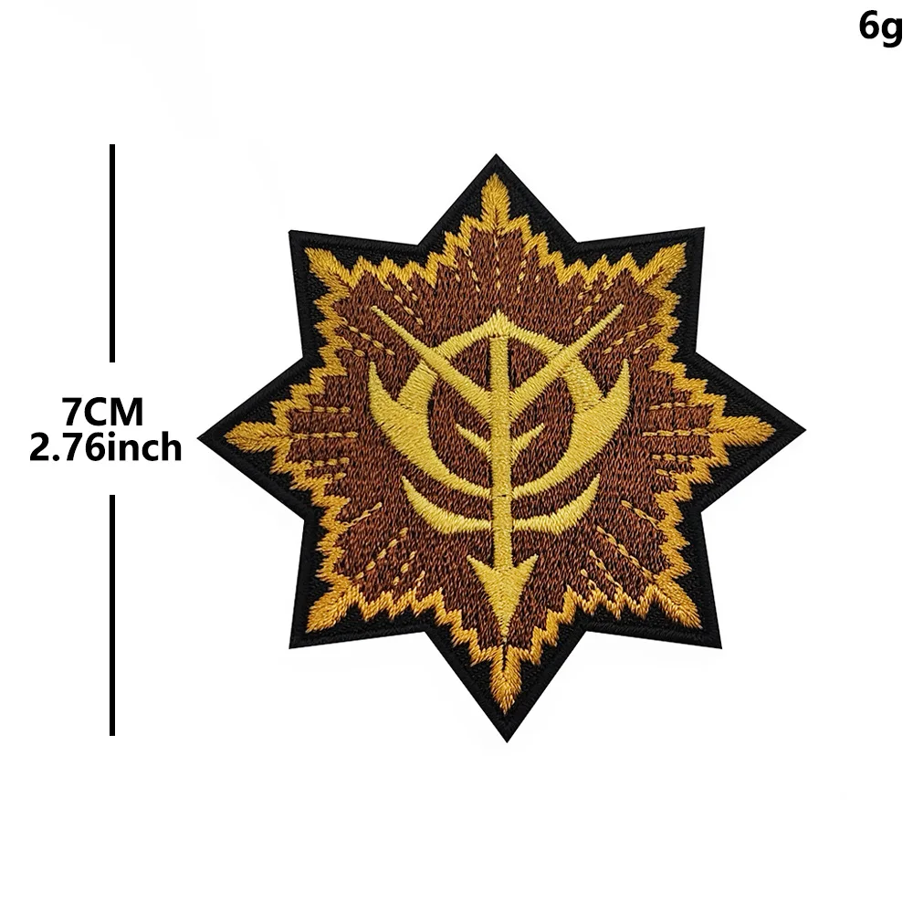 Parche bordado Warrior Gundam con velcro para mochila – Jion - imagen 2