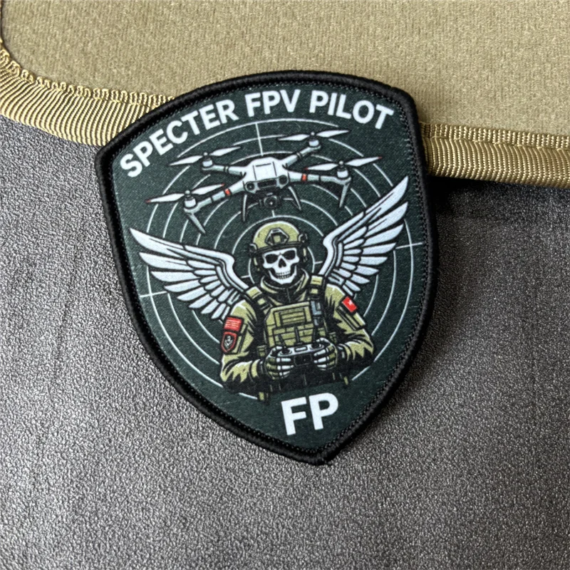 Parche táctico FPV Drone Operator gancho y bucle – Imitación militar - imagen 4