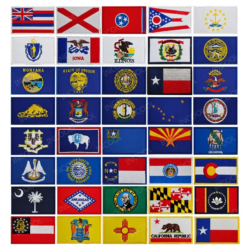 Parche bandera de Estados Unidos bordado – apliques para chaqueta - imagen 4