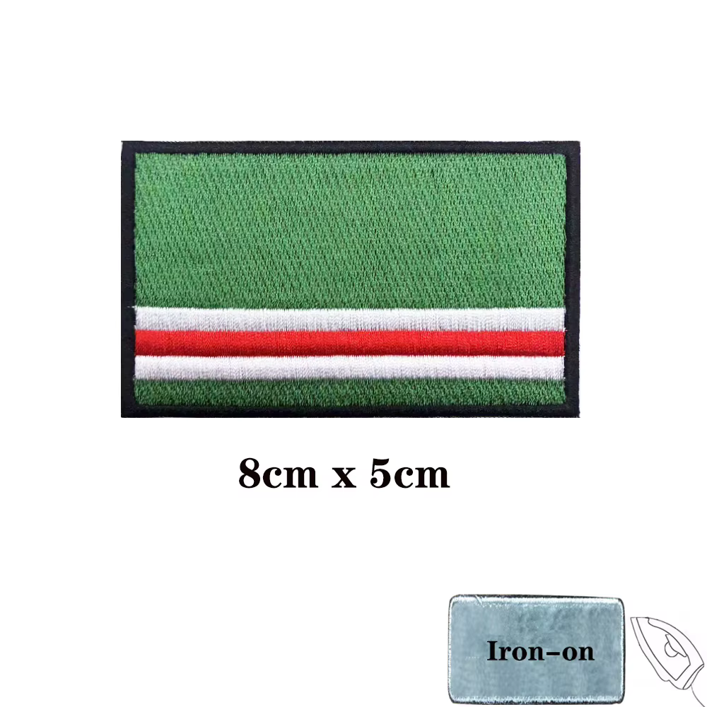 Brazalete táctico bordado Chechenia – Velcro iron-on paramilitar - imagen 3