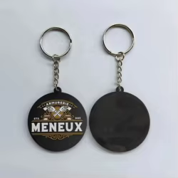 Llavero promocional de PVC personalizable con código QR
