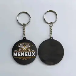 Llavero promocional de PVC personalizable con código QR