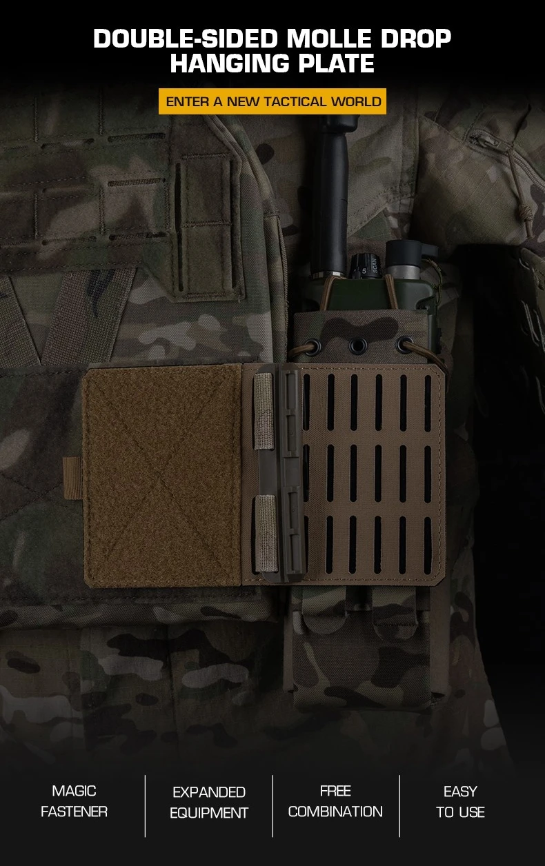 Panel MOLLE y acabado en nylon