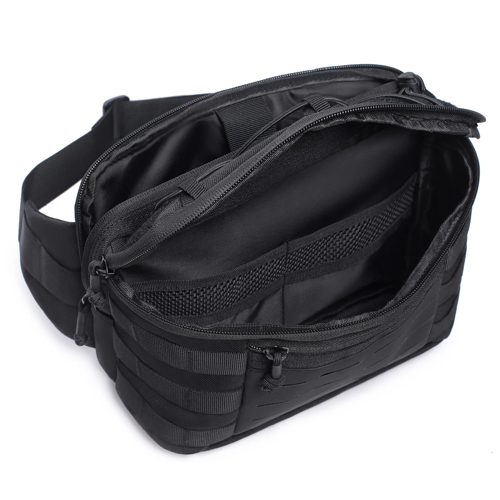 Riñonera táctica exterior MOLLE para senderismo y pesca resistente
