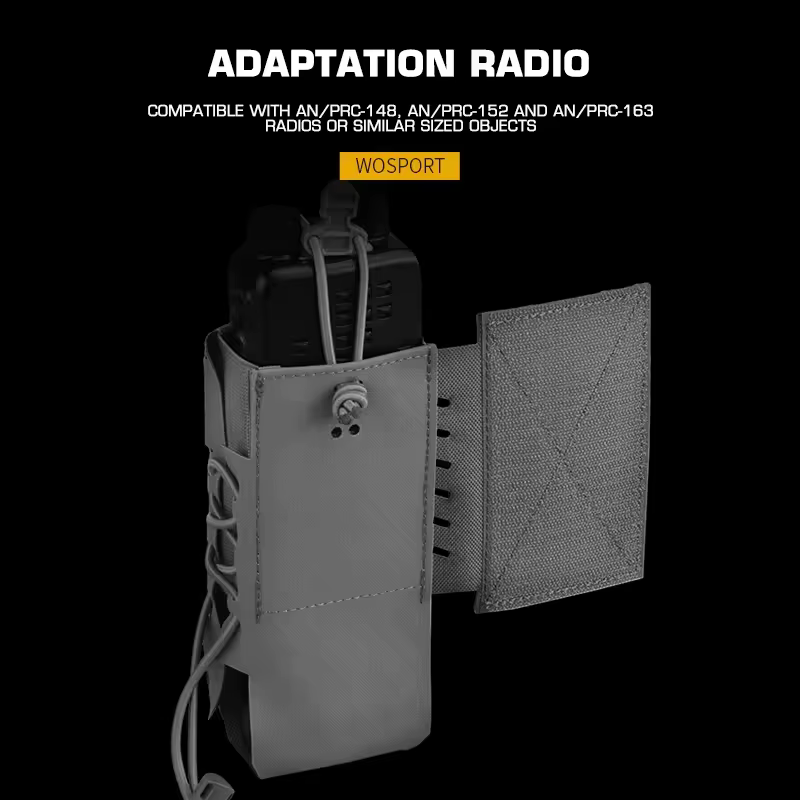 Bolsa de expansión nailon para radio en chaleco táctico - imagen 5