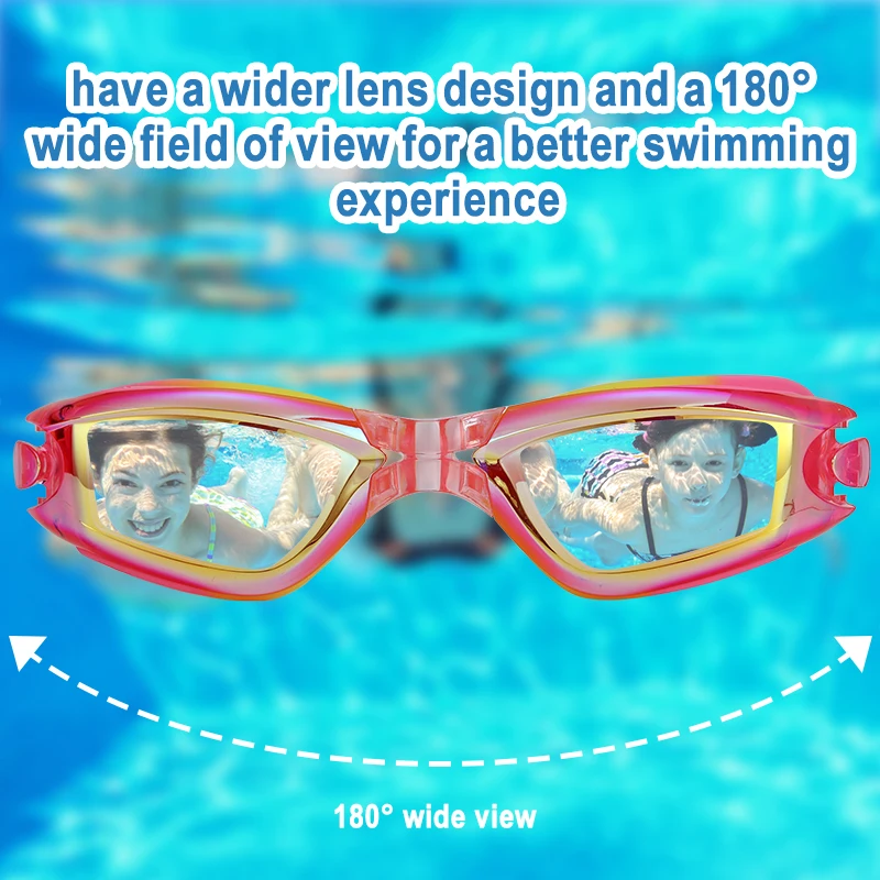 Gafas natación niños silicona UV antiniebla con gorro baño - imagen 4