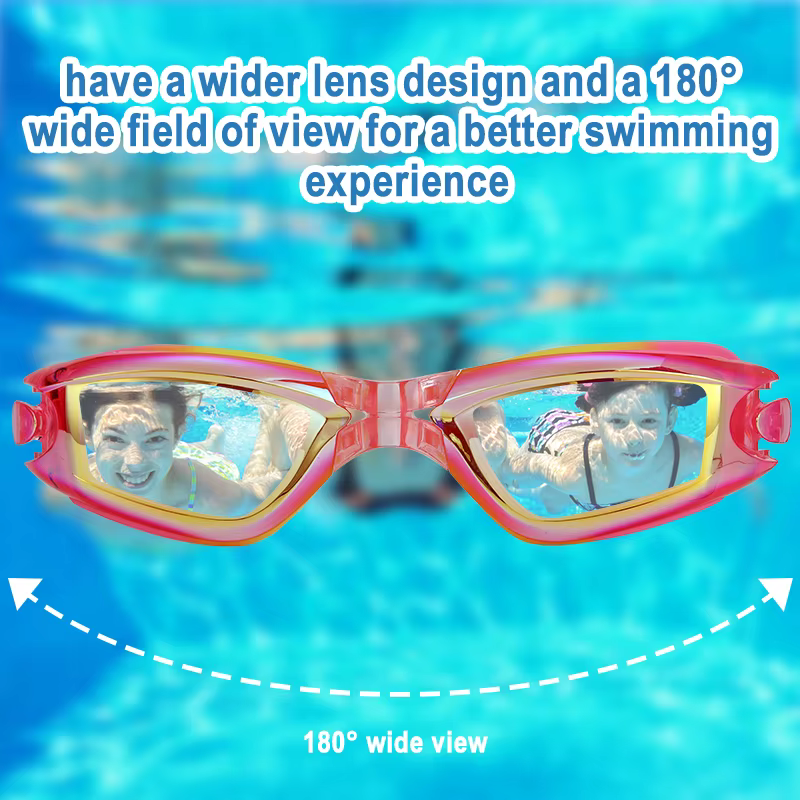 Gafas natación niños silicona UV antiniebla con gorro baño - imagen 4