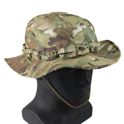 Sombrero boonie táctico camuflaje ala ancha protección solar