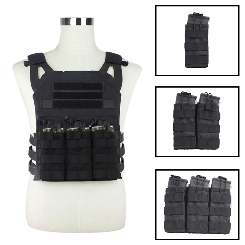 Portacargador Táctico MOLLE – Nylon resistente para munición airsoft y caza - imagen 3