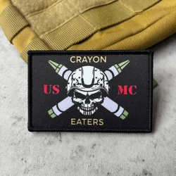 Parche táctico meme militar Crayon Eaters con gancho y bucle