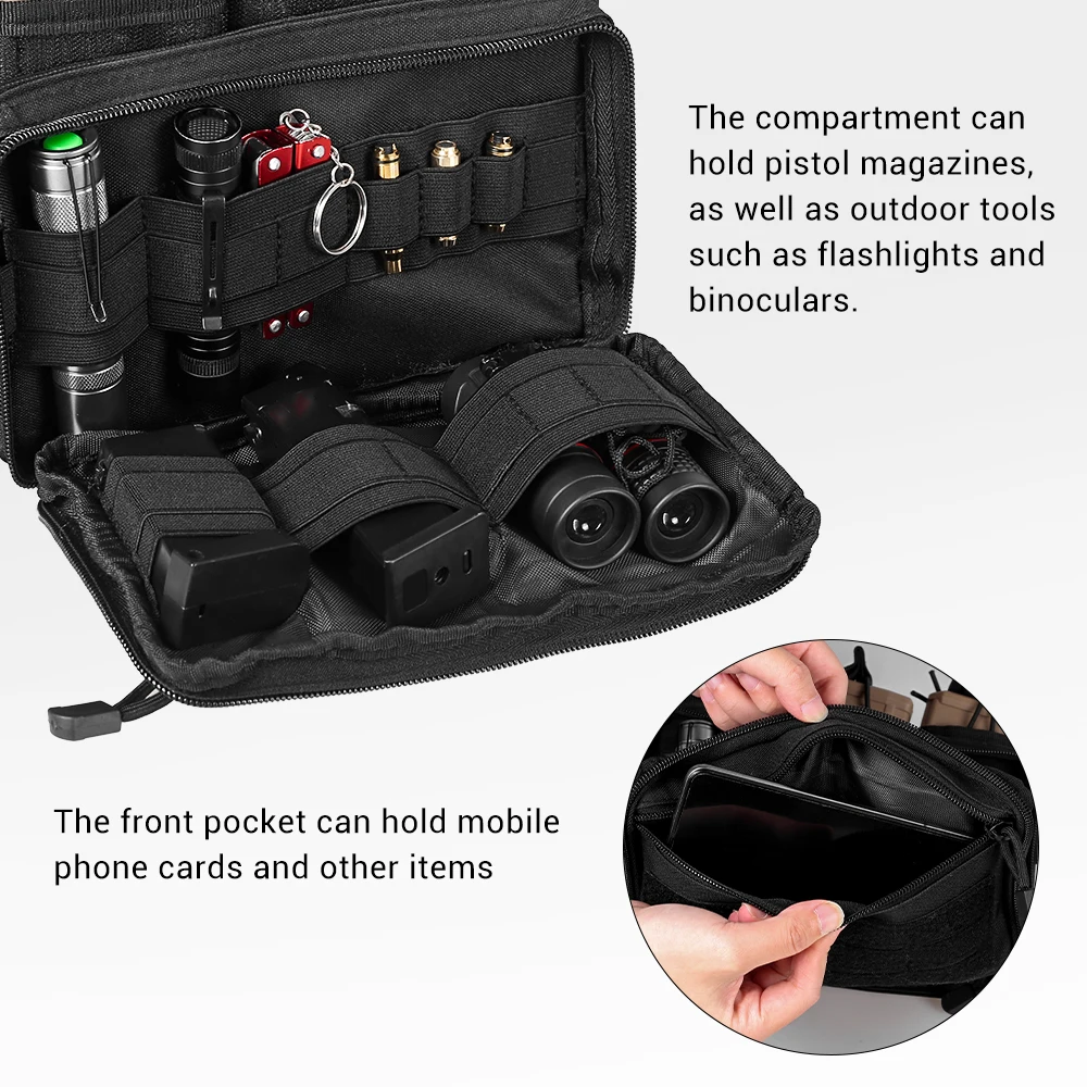 Bolsa MOLLE triple para revistas 5,56/7,62mm con tapa abierta