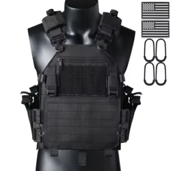 Chaleco táctico de caza MOLLE ajustable con corte láser