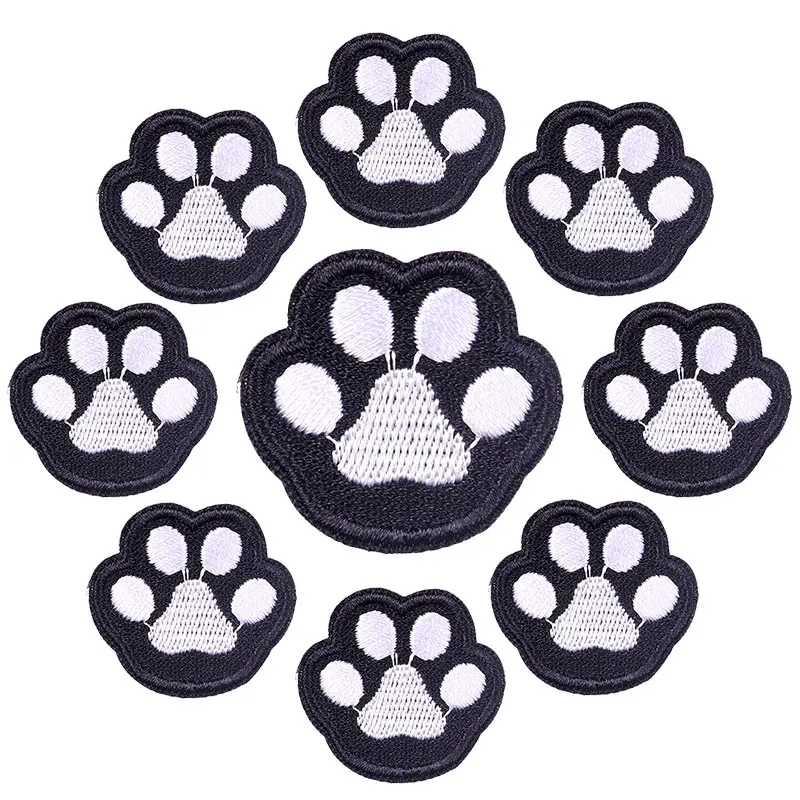 Parches bordados termoadhesivos garras gato para chaqueta