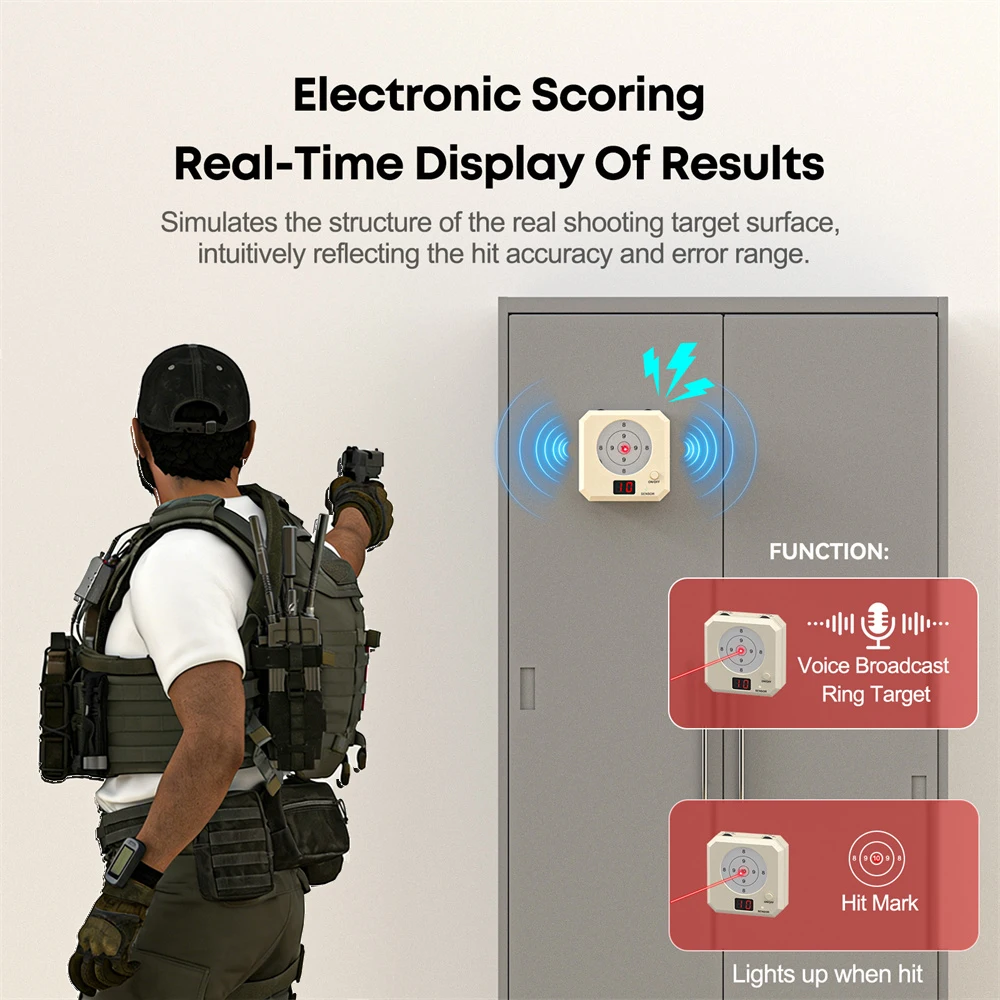 Objetivo de tiro láser electrónico con pantalla de marcación - imagen 3