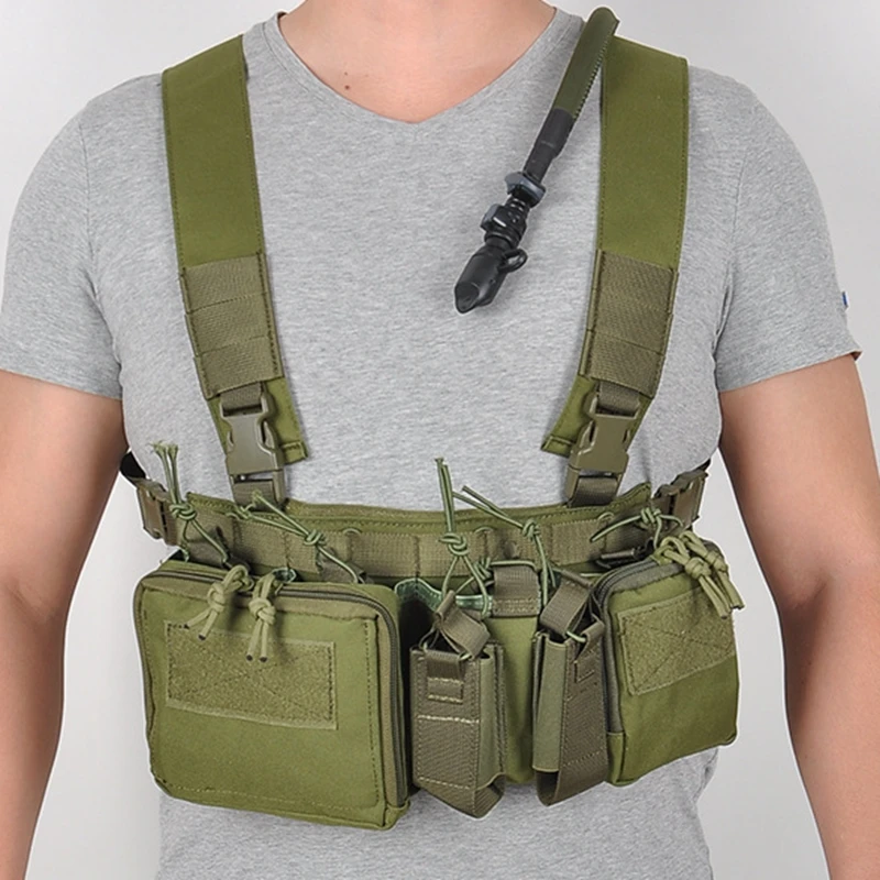 Chaleco táctico MOLLE Multicam para exteriores con bolsillos - imagen 3