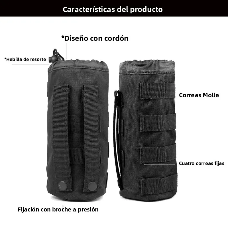 Funda hidratación táctica MOLLE – Reservorio agua outdoor - imagen 3