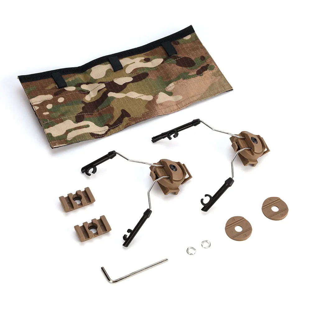 Emersongear rail casco táctico – Adaptador auriculares Comtac Airsoft - imagen 3