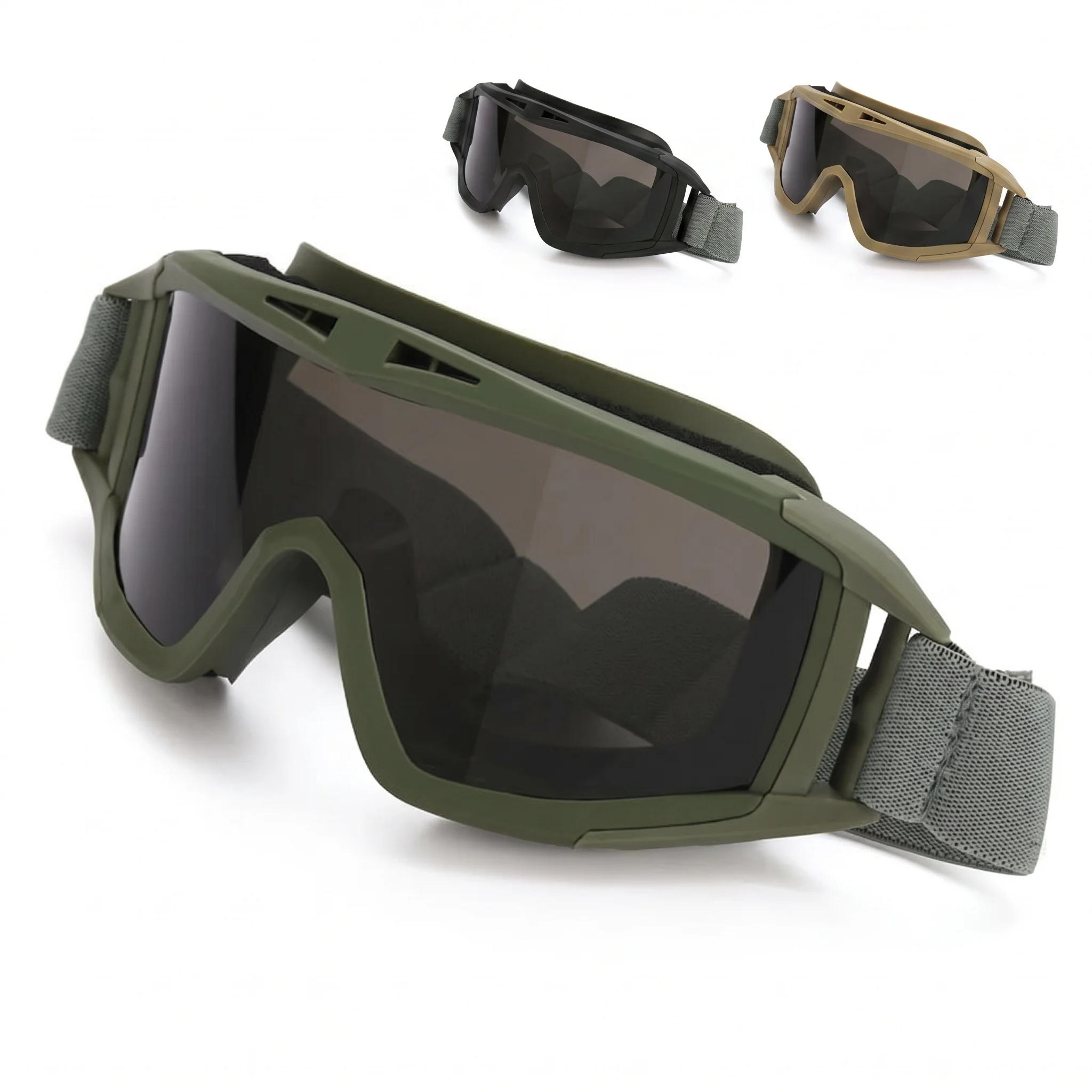 Gafas Tácticas Airsoft Lentes Intercambiables Viento Polvo Tiro - imagen 3