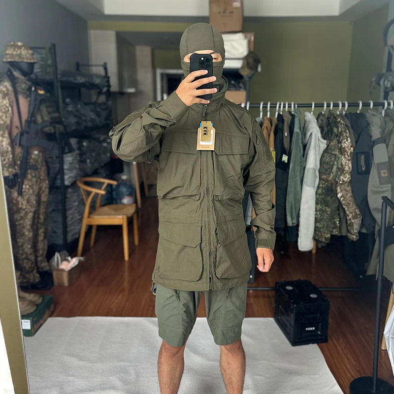 Chaqueta en uso en exteriores
