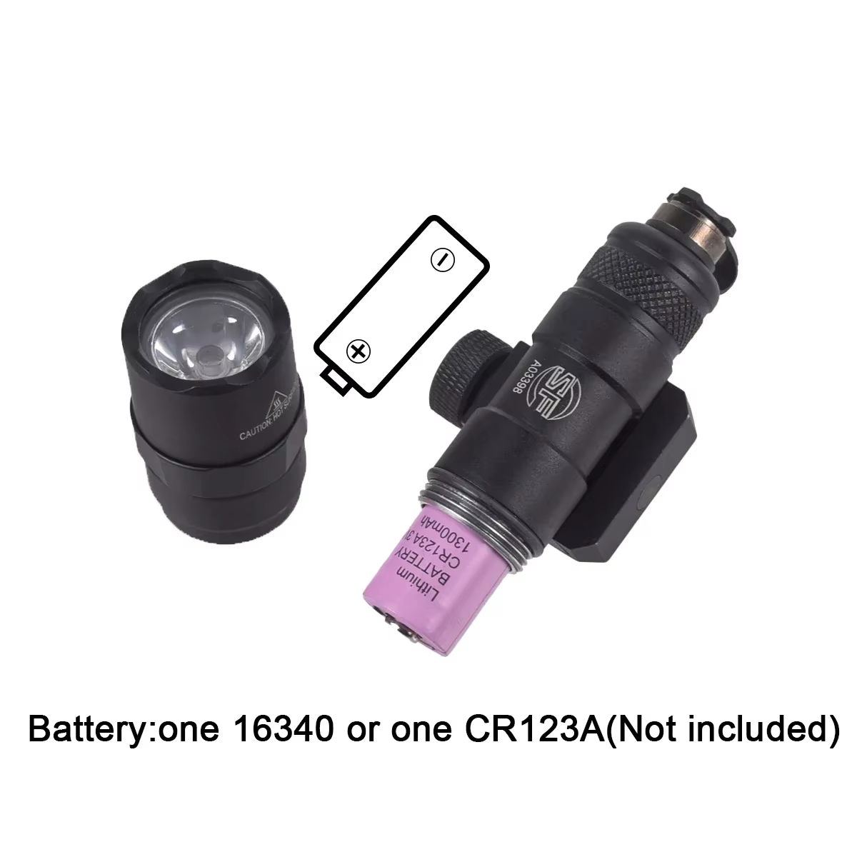 Linterna táctica M300 con pulsador remoto para rifle AR-15 - imagen 4
