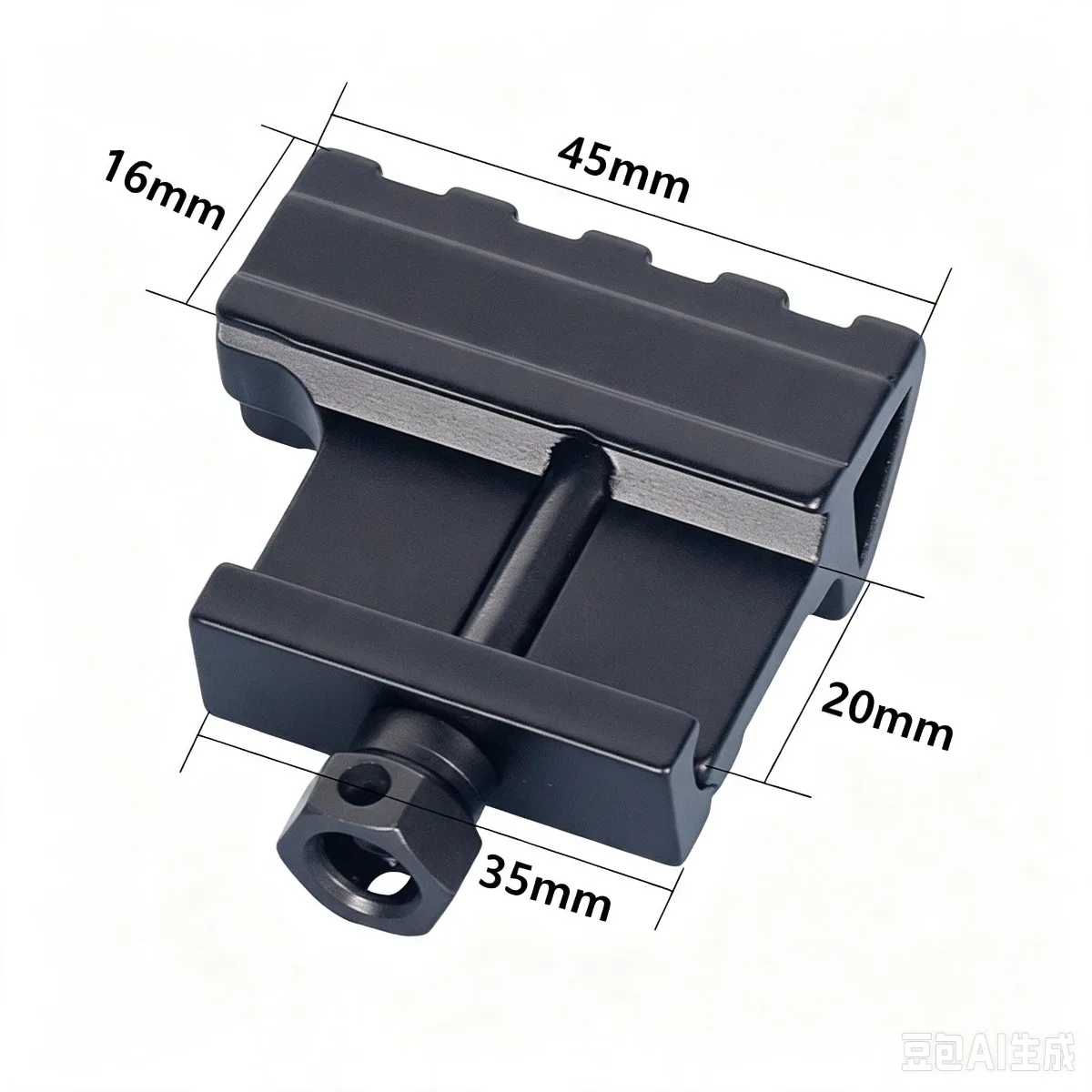 Montaje lateral 45 grados para airsoft