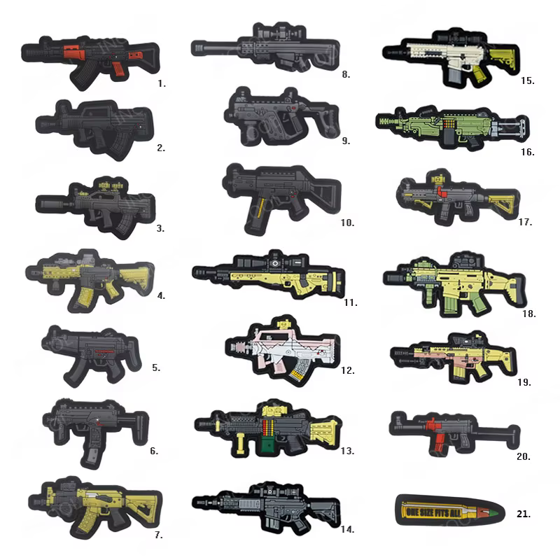 Parche 3D PVC AK47 con gancho para mochila MOLLE - imagen 5