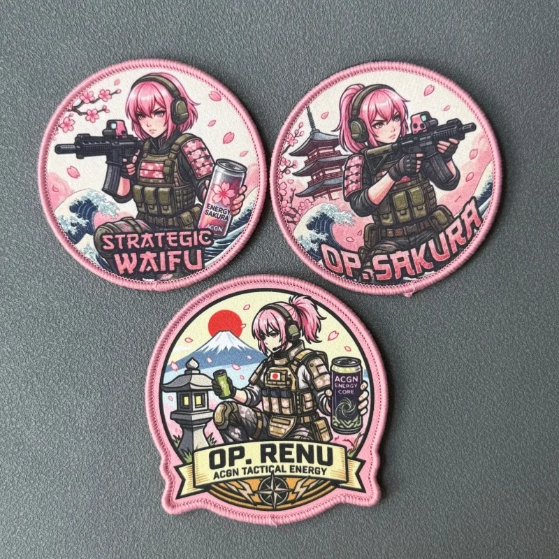 Parche táctico anime con velcro para mochila y ropa brazalete moral - imagen 4