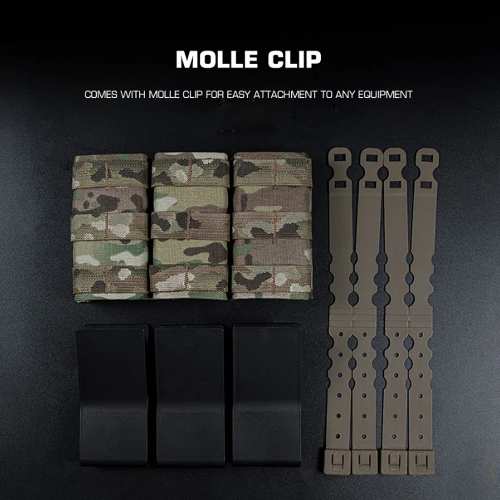 Sujeción Molle en chaleco táctico
