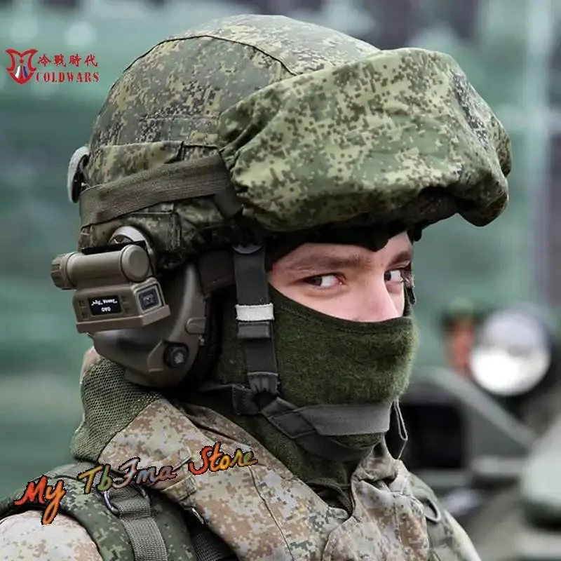 Casco táctico estilo Takov con acabado camuflado