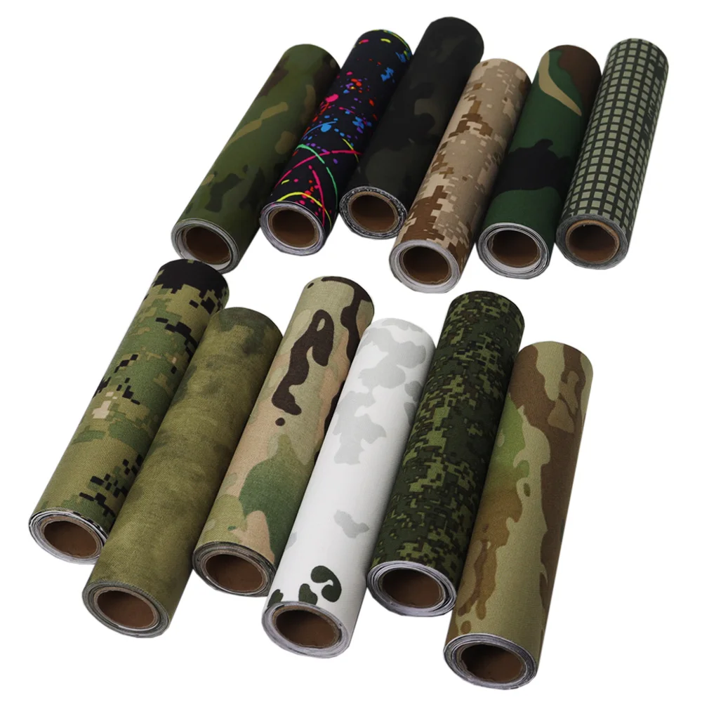 Variedad de patrones de camuflaje disponibles en la cinta táctica VULPO