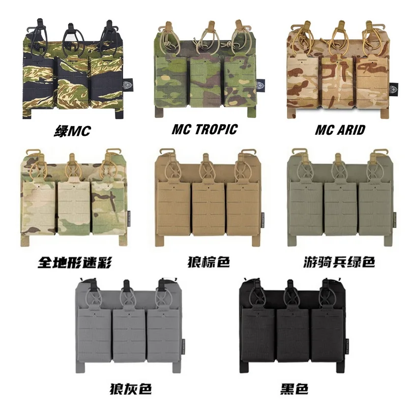 Panel frontal triple KTAR con insertos para cargadores de rifle 5.56