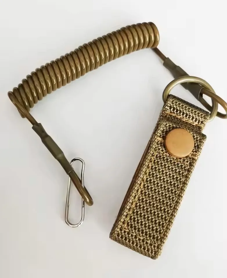 Cordón elástico táctico antipérdida para llavero, pistola y linterna - imagen 5