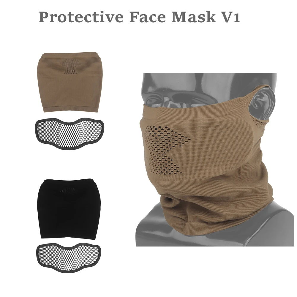 Máscara táctica Airsoft media cara transpirable acero extraíble - imagen 4