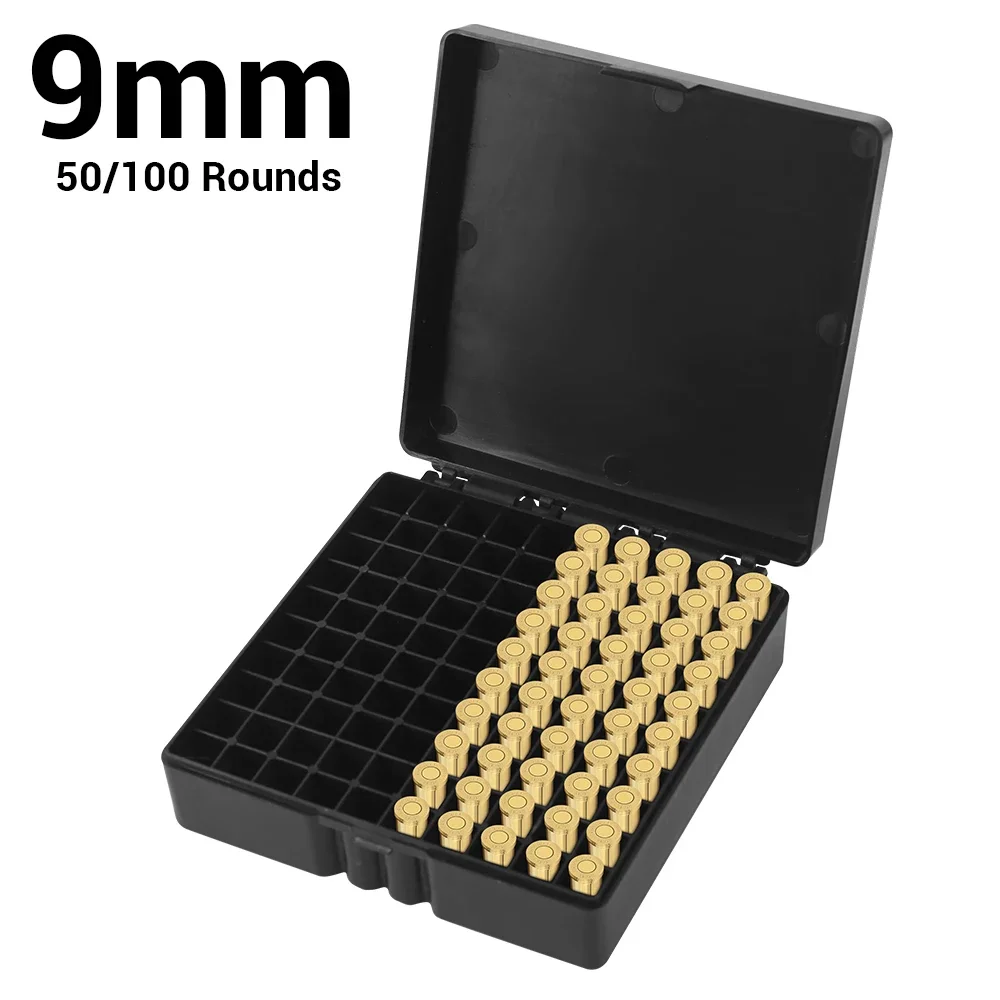 Caja munición pistola 9 mm con cerradura de PP resistente y seguro - imagen 5