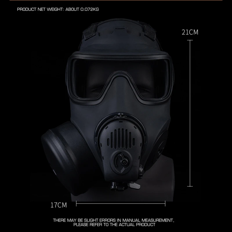 Máscara antigás táctica M53 con ventilación y micrófono para airsoft - imagen 5