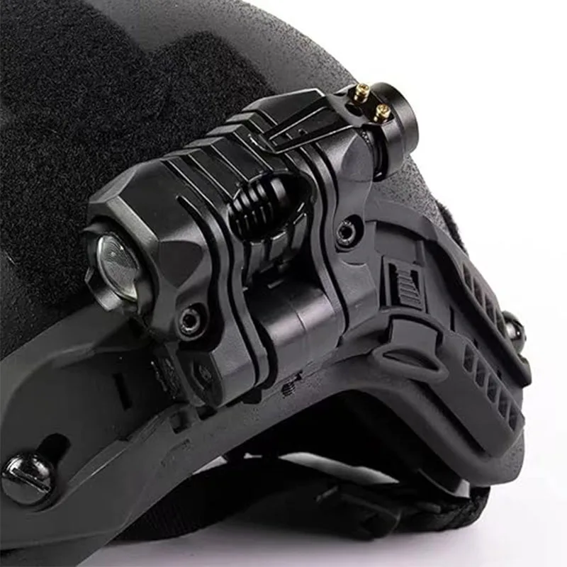 Linterna táctica BOOIU con soporte para casco
