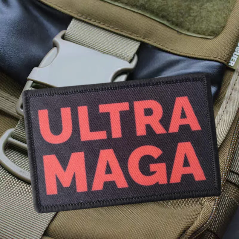 Parche de impresión táctica Ultra Maga en detalle