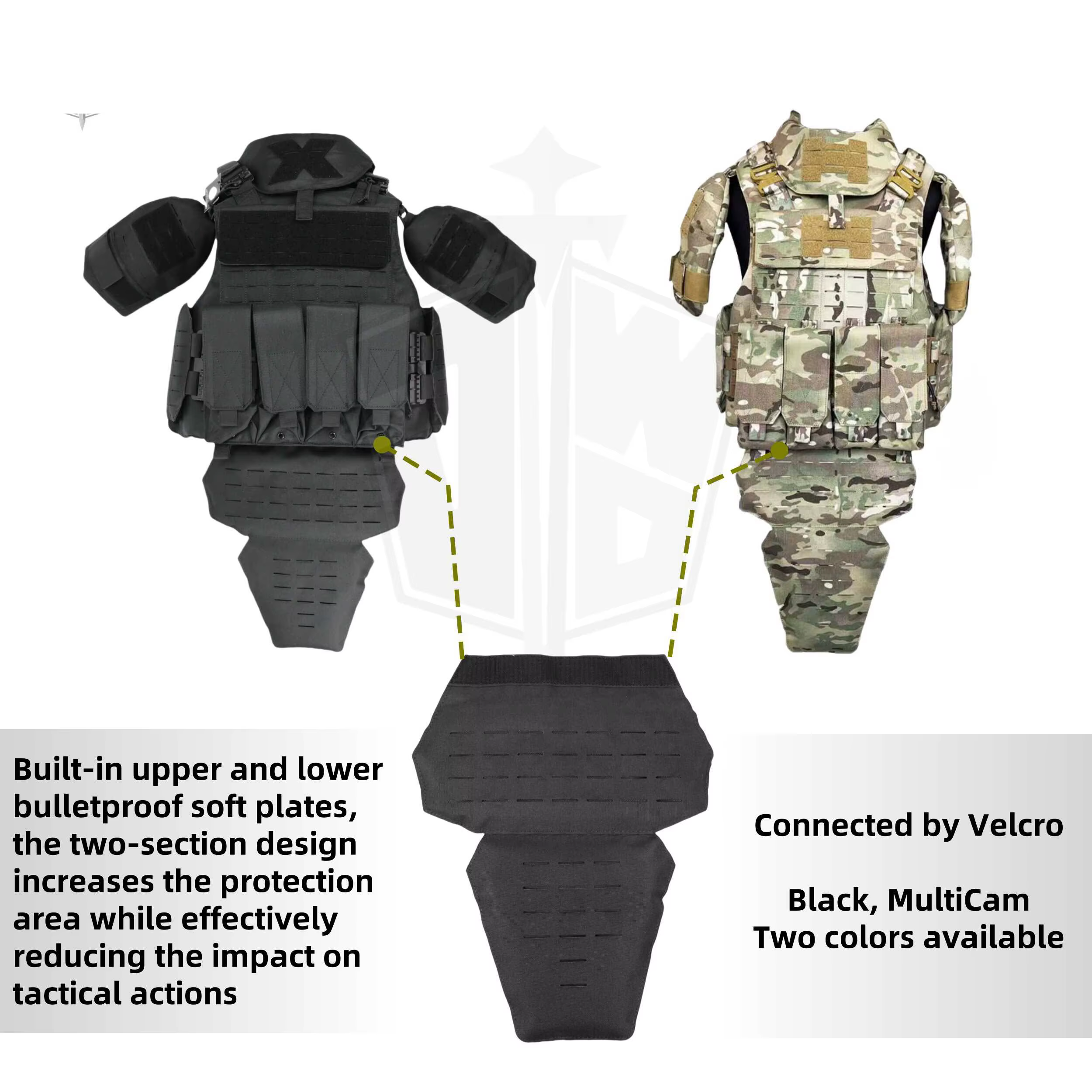 Chaleco táctico antibalas para exteriores con protección integral - imagen 3