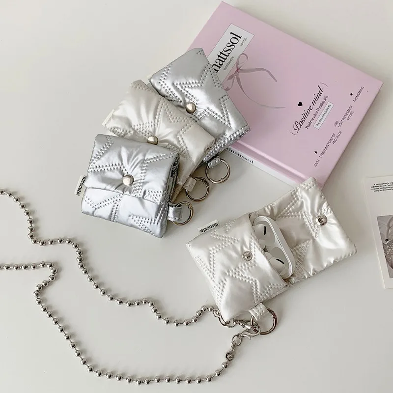Bolso organizador estrella coreana cadena para auriculares cables - imagen 4