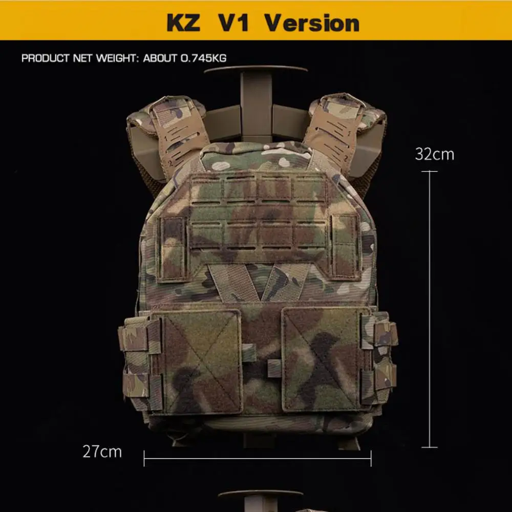 KZ Chaleco portaplacas modular con panel cargadores y bolsillos - imagen 5