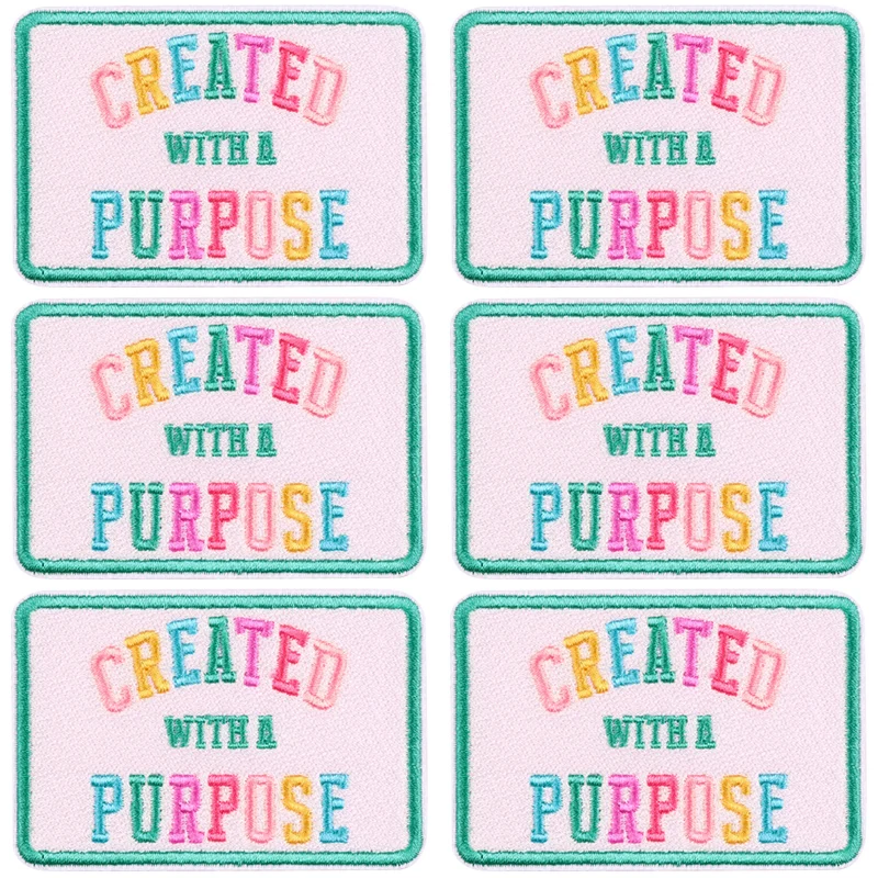 Parches bordados para ropa con plancha letras lema y dibujos animados - imagen 5
