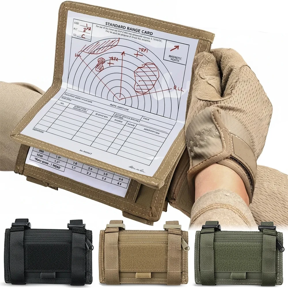 Funda táctica para mapa MOLLE en brazalete de muñeca