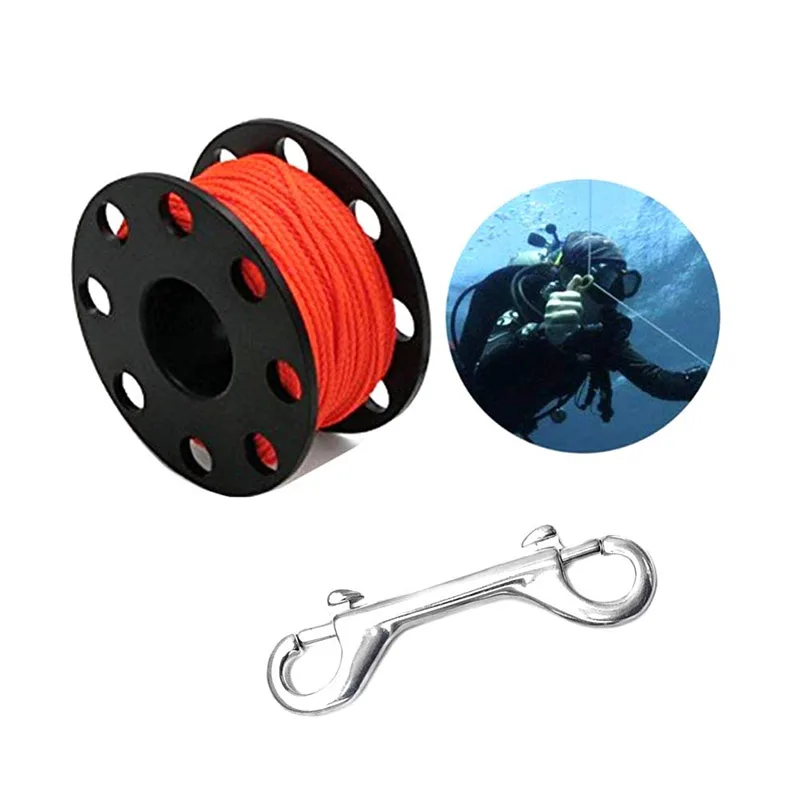 Mosquetón liberación rápida doble extremo, grado marino para buceo - imagen 3