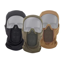 Pasamontañas táctico malla metálica – Cara completa Airsoft Paintball