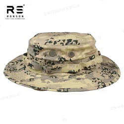 Sombrero boonie táctico militar de camuflaje arid en NYCO ripstop NIR