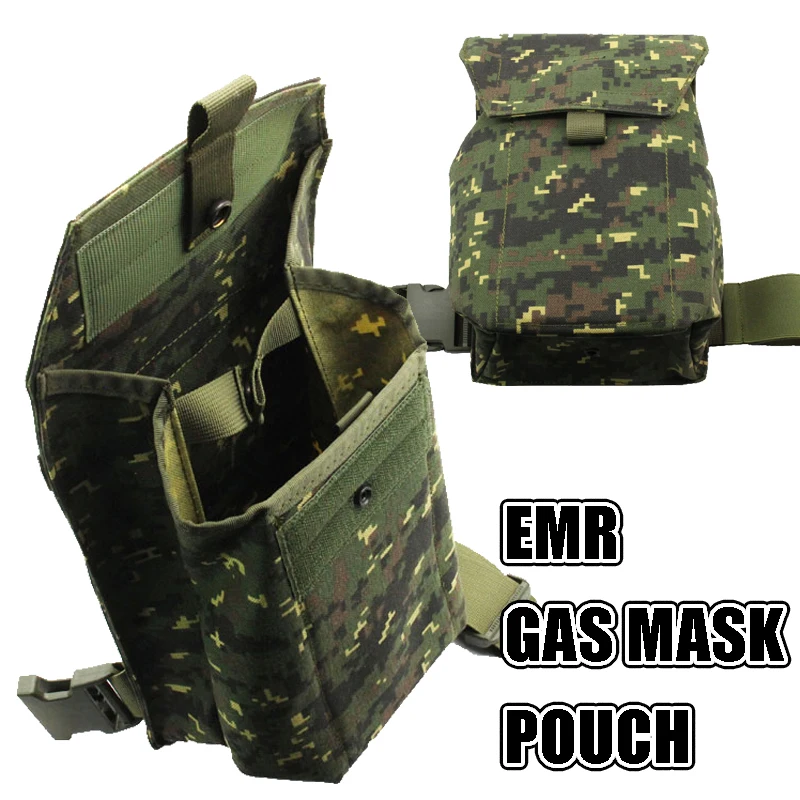 EMR Chaleco táctico con bolsa de pierna MOLLE para máscara antigás - imagen 3