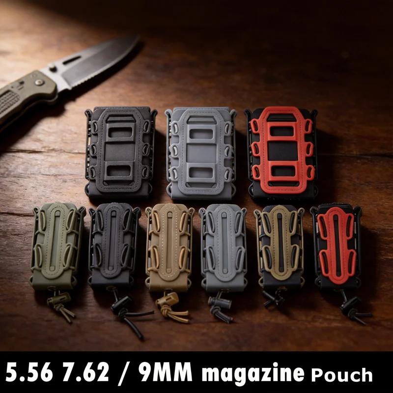 Fundas tácticas MOLLE para cargadores de pistola y rifle – Caza - imagen 5