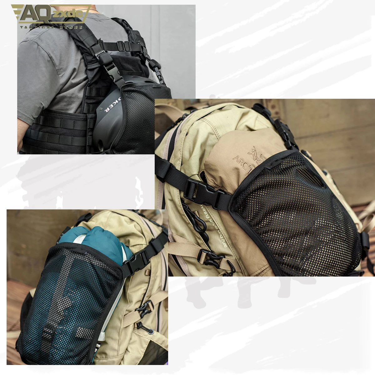 Cubierta de malla para casco táctico – Montaje externo - imagen 4