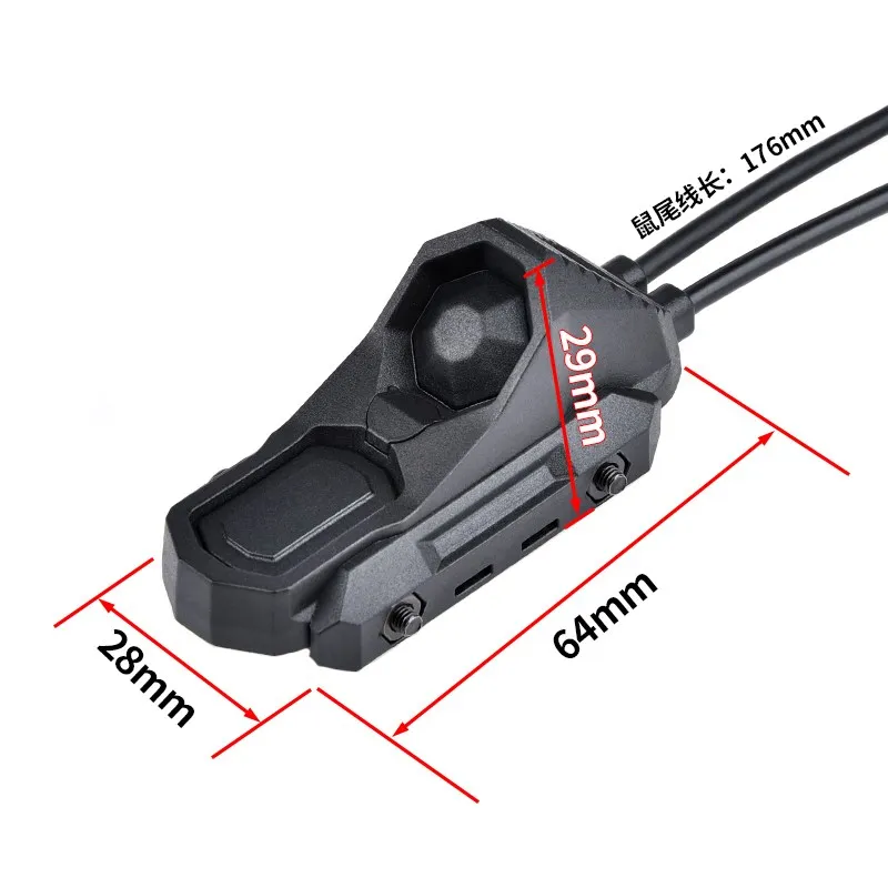 Interruptor de presión Axon dual para linterna táctica PEQ-15 DBAL-A2 - imagen 3
